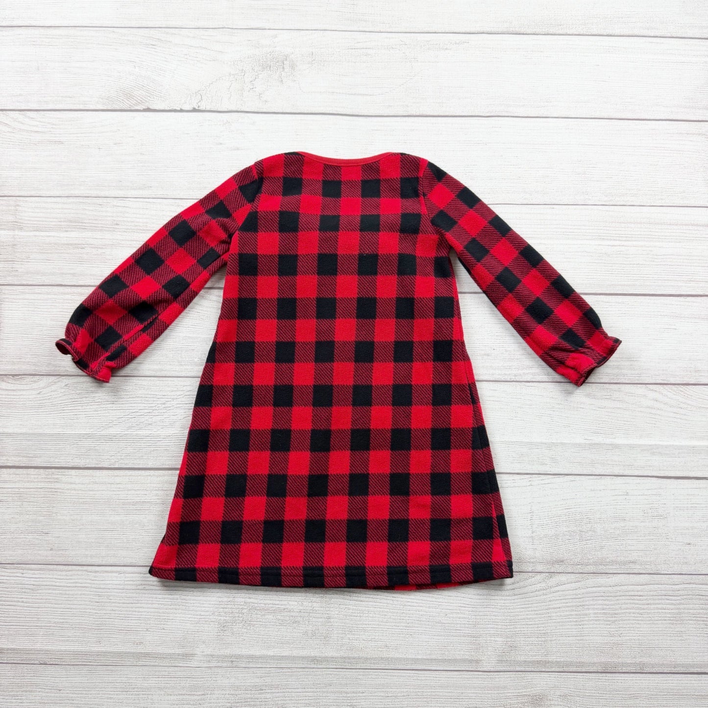 Carter’s Just One You Red Black Buffalo Plaid Toddler Girls Nightgown Pajamas 2T