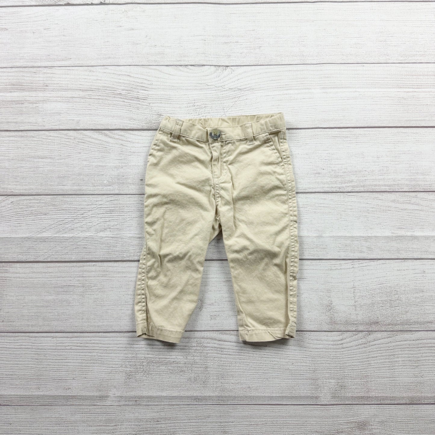 Rugged Butts Baby Boy Khaki Pants Stretch Chino Casual Dress Pants 6-12 Months