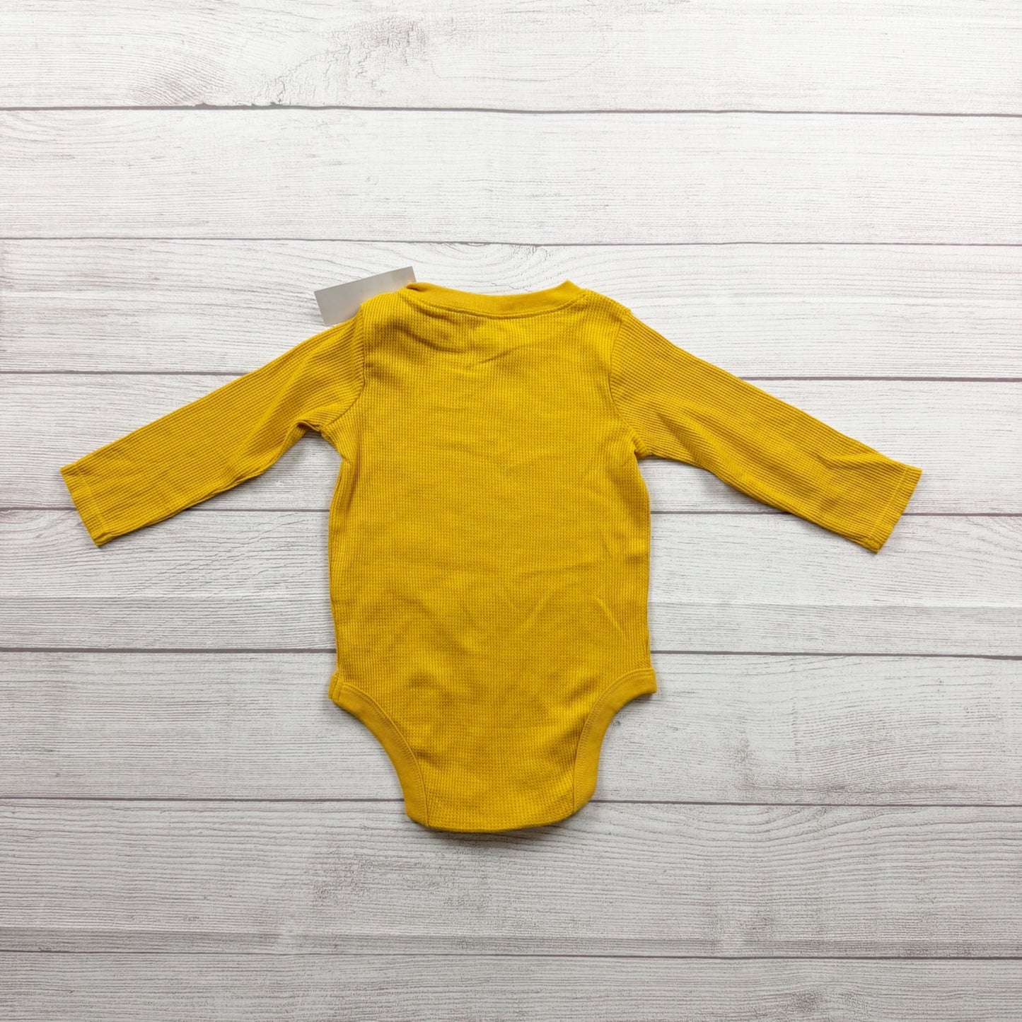 Garanimals Yellow Long Sleeve Thermal Baby Bodysuit NWT 12-18 Months