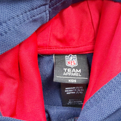 NFL New England Patriots Hoodie Kids Pullover Sweatshirt Football Fan Gear 5-6