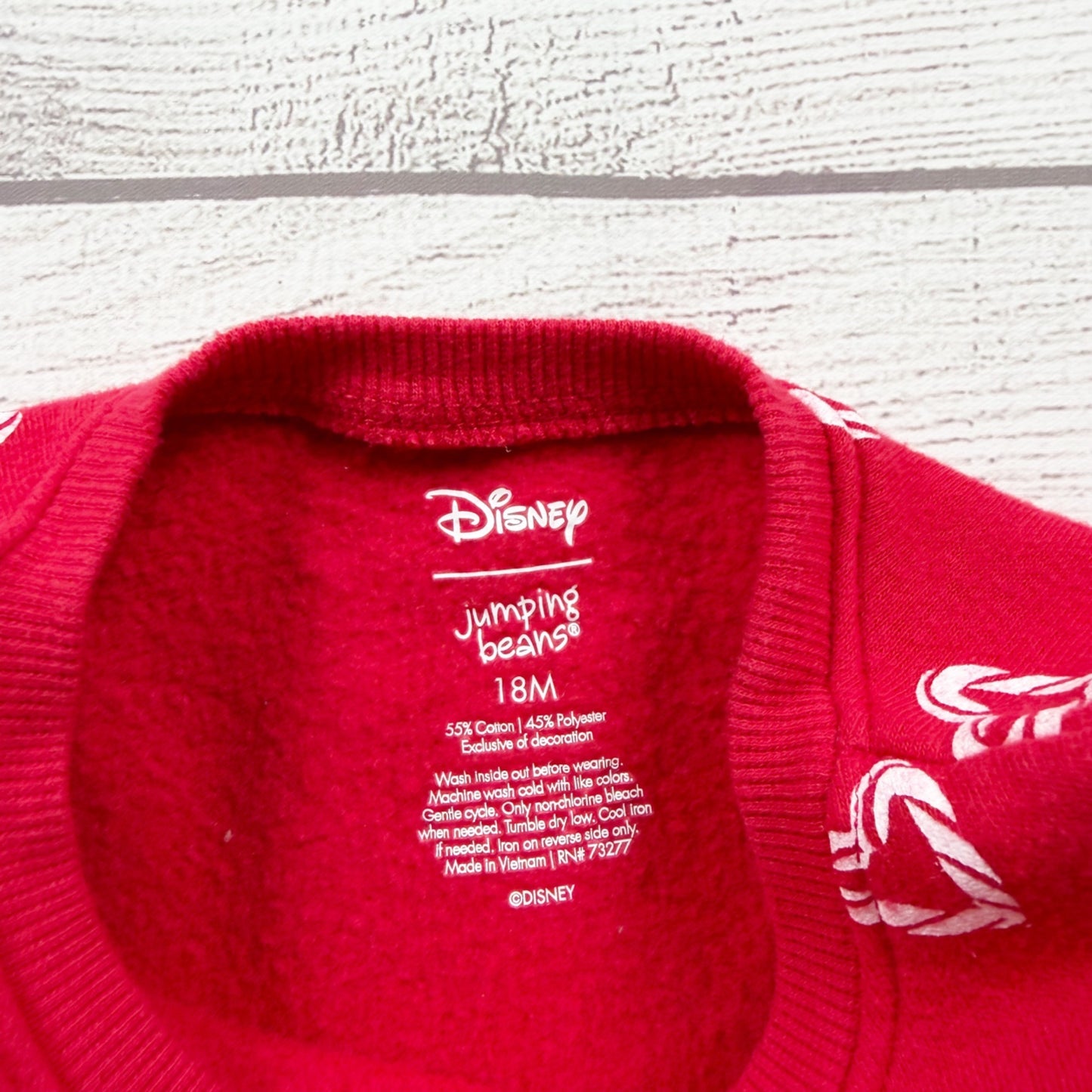 Disney Jumping Beans Toddler Red Minnie Mouse Heart Design Dress 12-18 Months