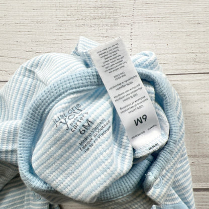 Just One You by Carter’s Baby Sleeper Stripe Dinosaur Footed Pajamas 3-6 Months