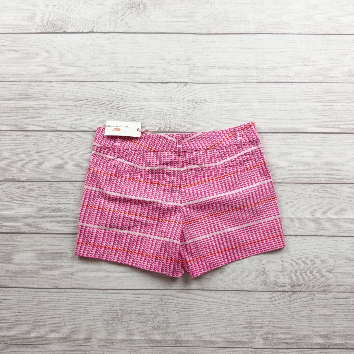 Vineyard Vines Girls Whale Print Pink Shorts Lightweight Summer Style NWT 12
