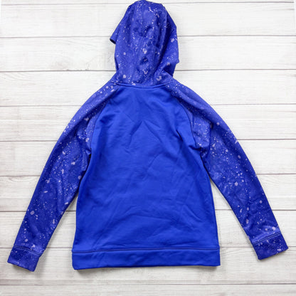 Under Armour Youth Hoodie Splatter Print Pullover Kangaroo Pocket Logo YLG