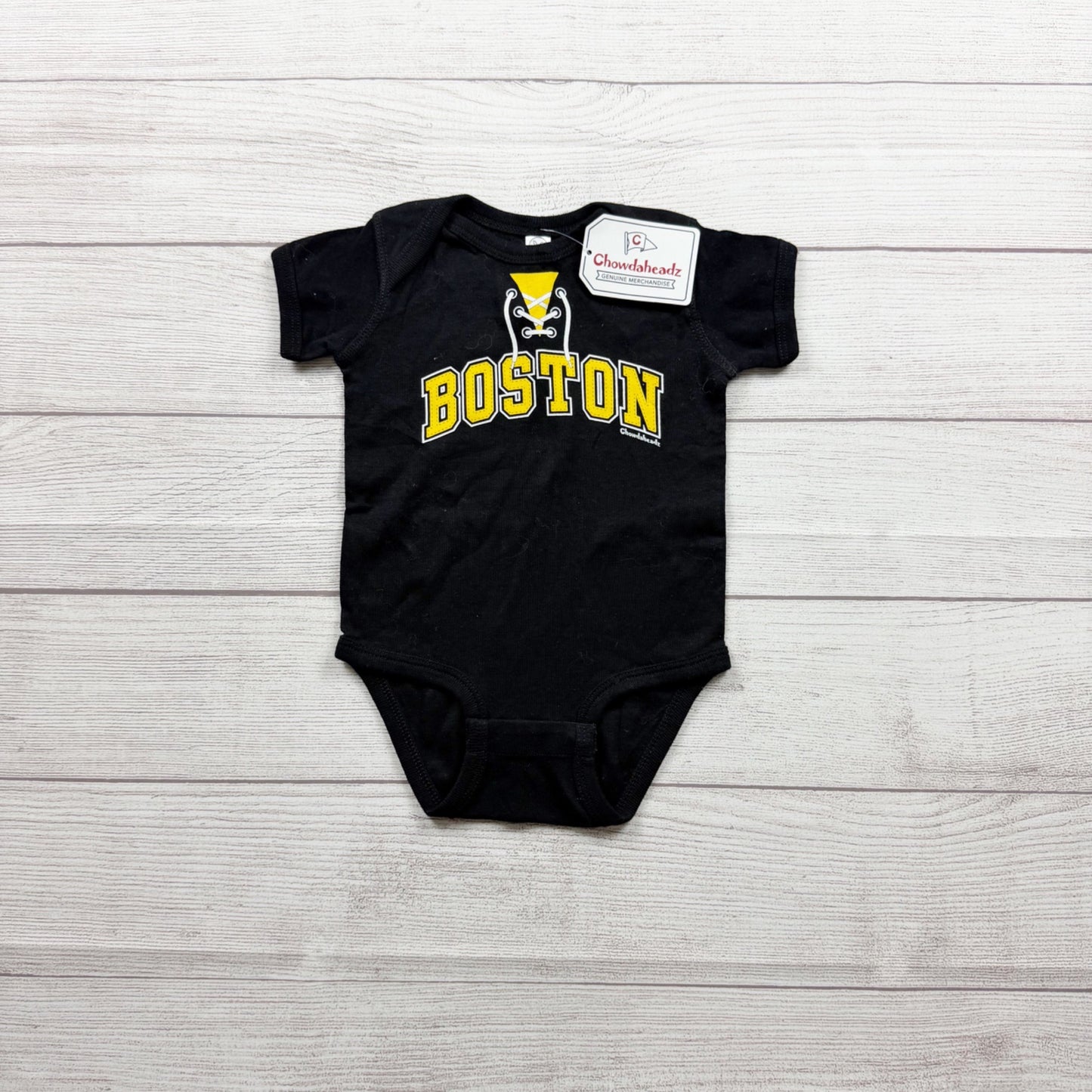 Chowdaheadz Boston Bruins Baby Bodysuit Hockey NWT 9-12 Months