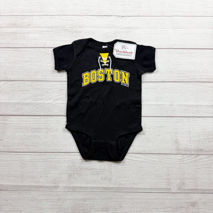 Chowdaheadz Boston Bruins Baby Bodysuit Hockey NWT 9-12 Months