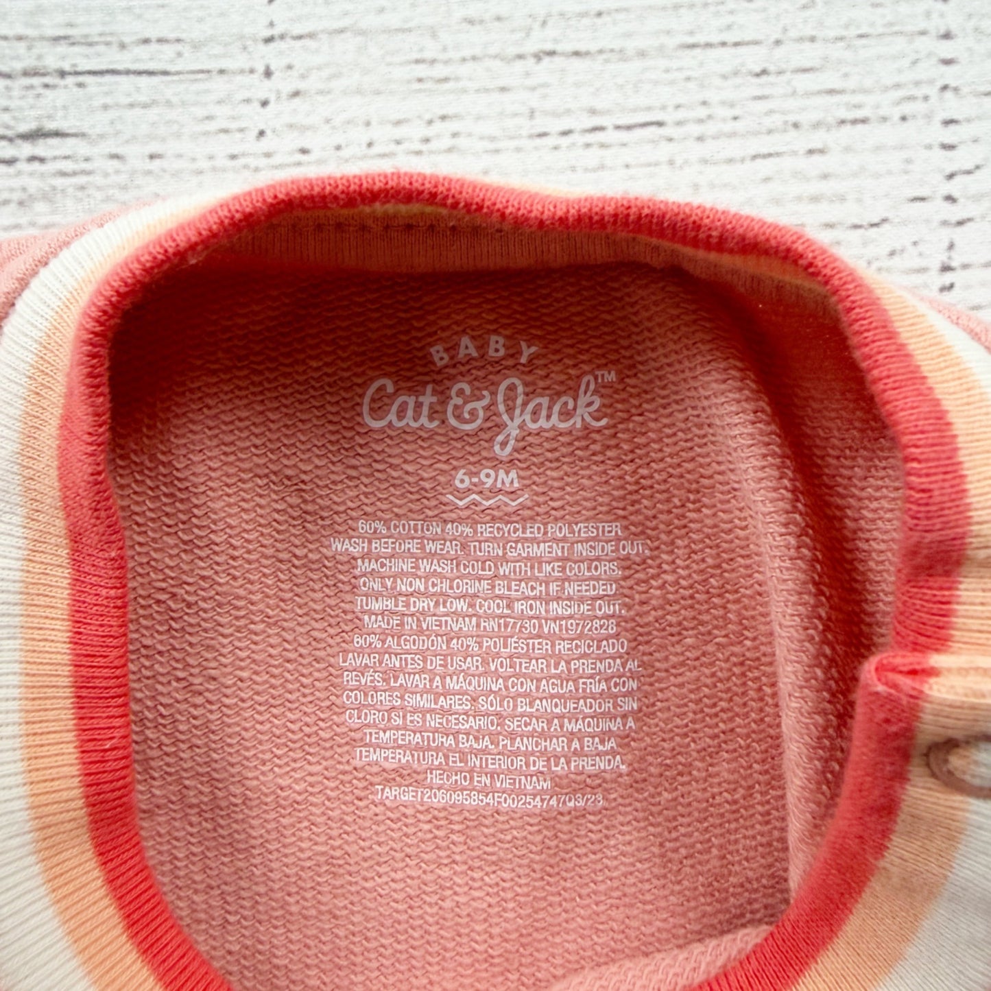 Cat & Jack Baby Pink Brand New Bestie Sweatshirt Shorts Set Outfit 6-9 Months