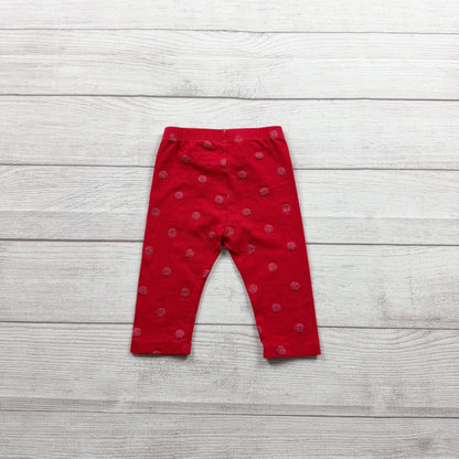 Baby Gap Red Polka Dot Leggings Baby Pants 3-6 Months
