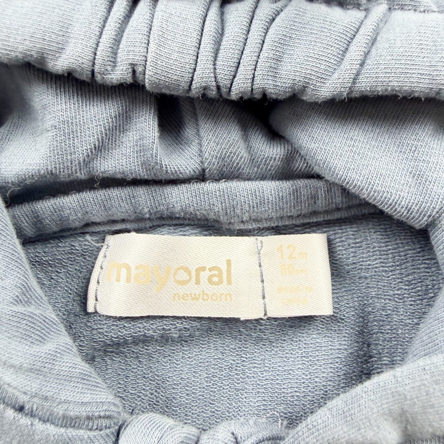 Mayoral Baby Zip Up Hoodie Hooded Sweatshirt Jacket with Pockets 9-12 Months