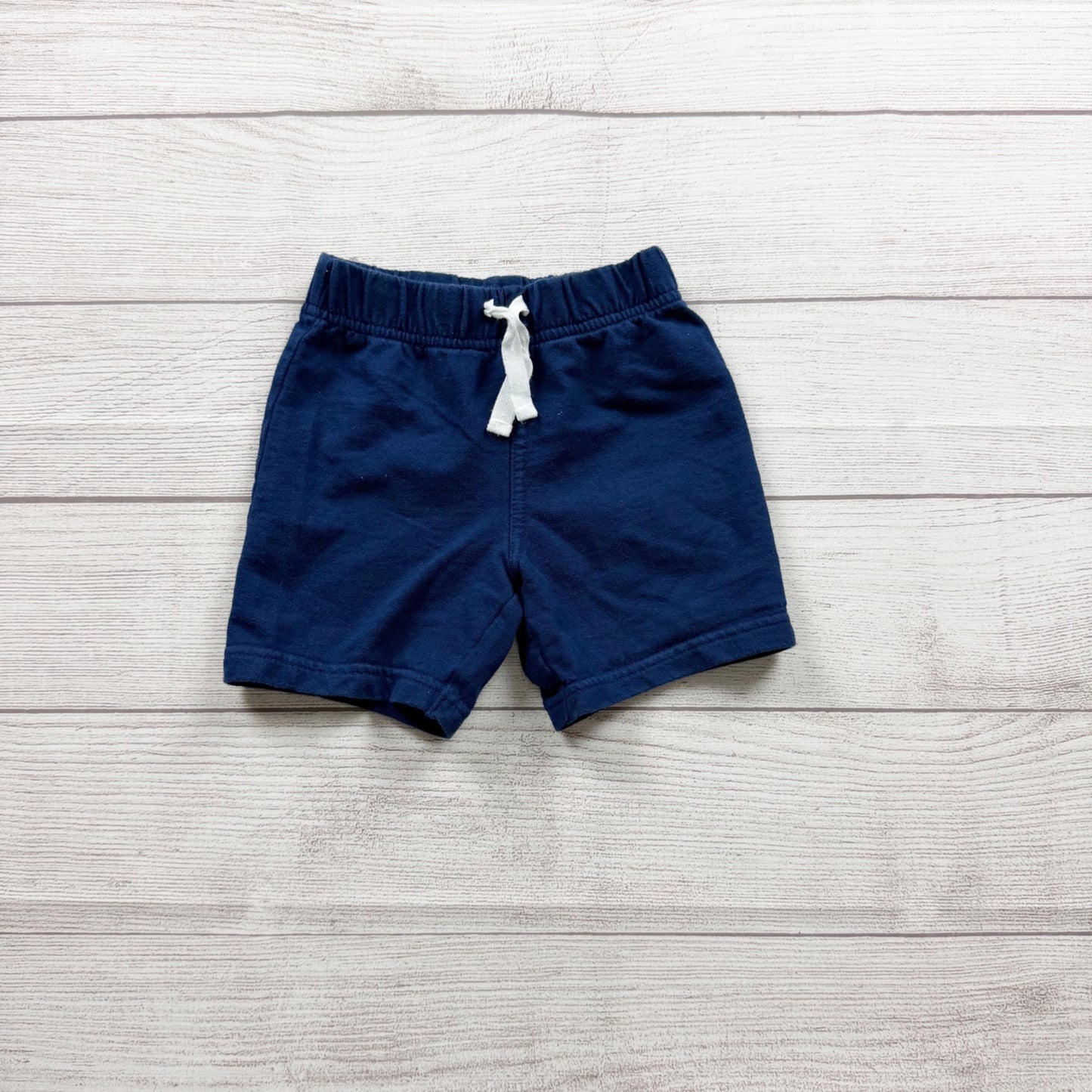 Just One You Carter's Navy Baby Shorts Lightweight Cotton Blend 12-18 Months