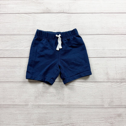 Just One You Carter's Navy Baby Shorts Lightweight Cotton Blend 12-18 Months