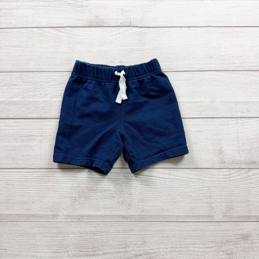 Just One You Carter's Navy Baby Shorts Lightweight Cotton Blend 12-18 Months