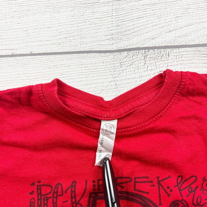 Rabbit Skins Kids Red Pre-K Graphic T-Shirt Short Sleeve School 5-6