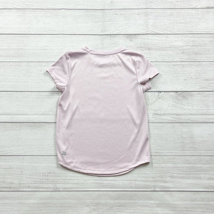 All In Motion Team Is Family Short Sleeve Pink Shirt S 6-6X