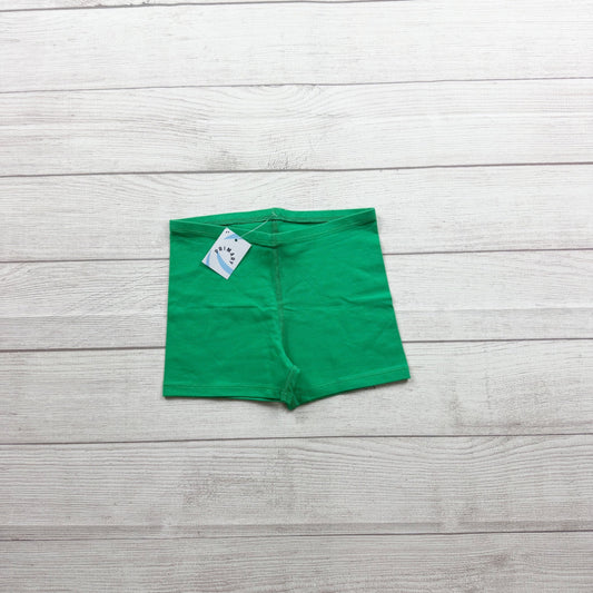 Primary Kids Green Bike Shorts Stretch Cotton Blend Comfortable Durable NWT 6-7