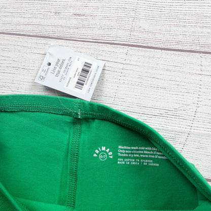 Primary Kids Green Bike Shorts Stretch Cotton Blend Comfortable Durable NWT 6-7