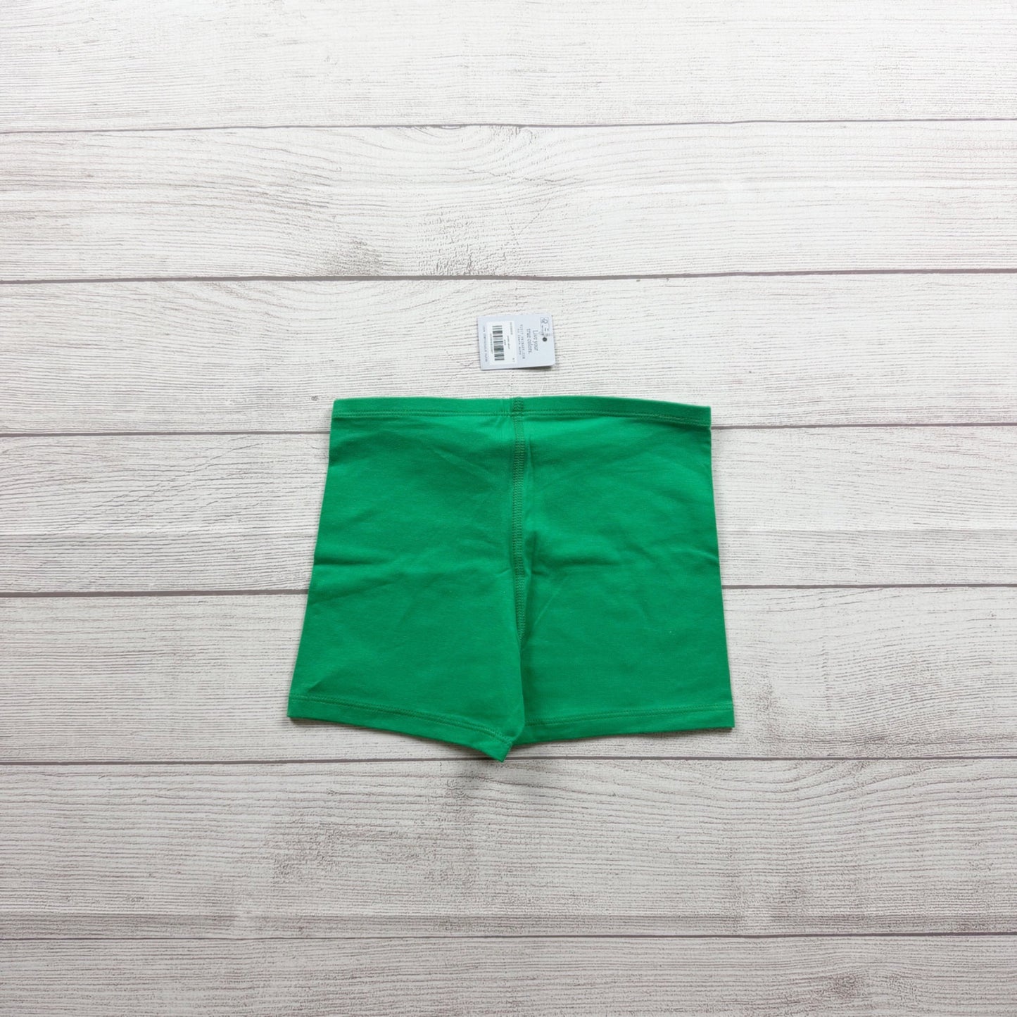 Primary Kids Green Bike Shorts Stretch Cotton Blend Comfortable Durable NWT 6-7