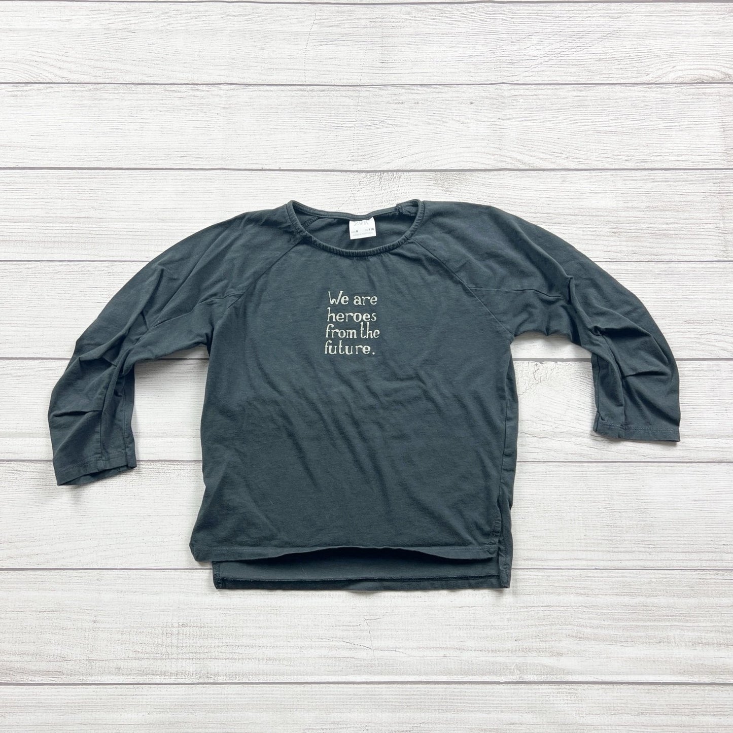 Zara Kids We Are Heroes From The Future Long Sleeve Shirt 6