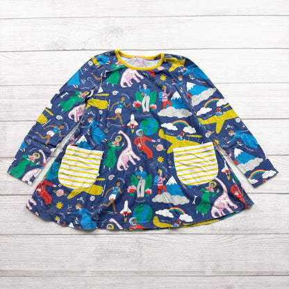 Mini Boden Girls Inspirational Women Educational Pocket Tunic Dress 8-9