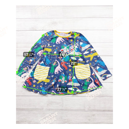 Mini Boden Girls Inspirational Women Educational Pocket Tunic Dress 8-9