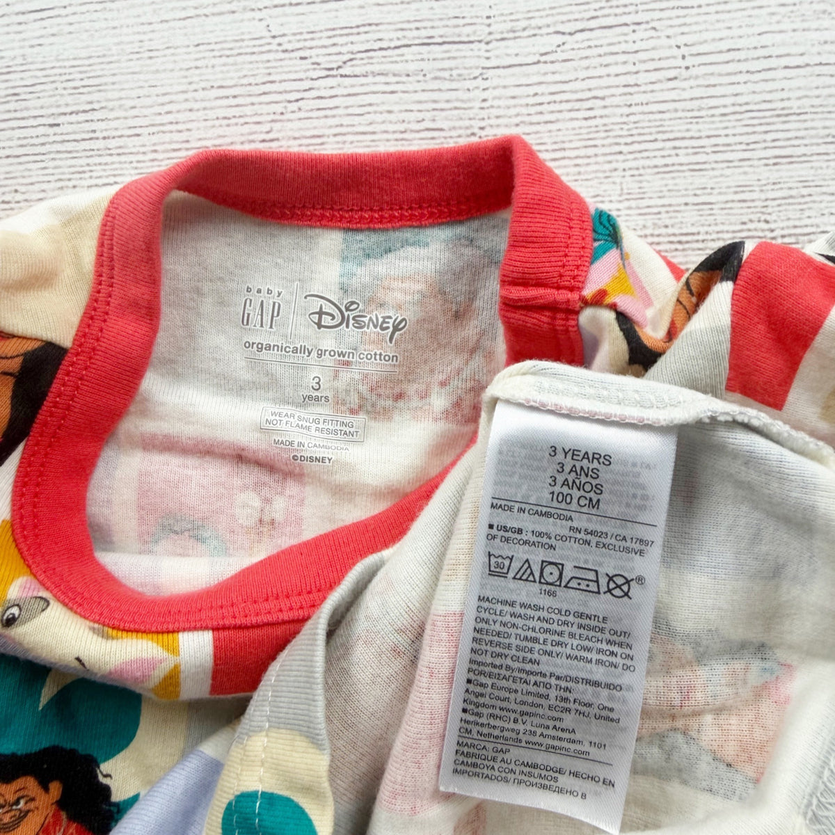 Disney Baby Gap Moana Toddler Pajama Set Soft Organic Cotton 3T