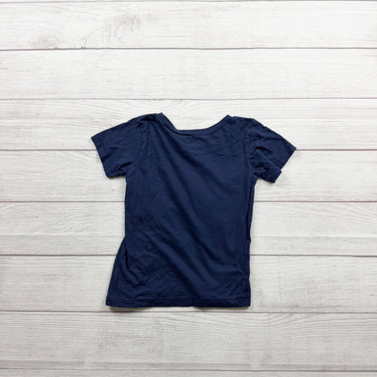Tiny Turnip Toddler T-Shirt Notre Dame Graphic Love Design Navy Cotton Tee 4T