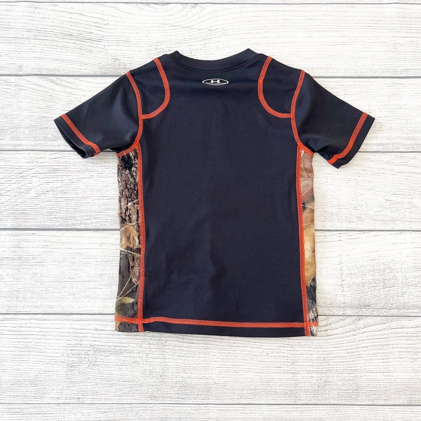 Under Armour HeatGear Short Sleeve Shirt Toddler Boys Camo Side Athletic Tee 2T
