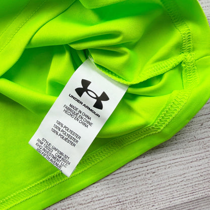 Under Armour Boys Neon Green Long Sleeve 1/4 Zip Pullover Shirt NWT 2T