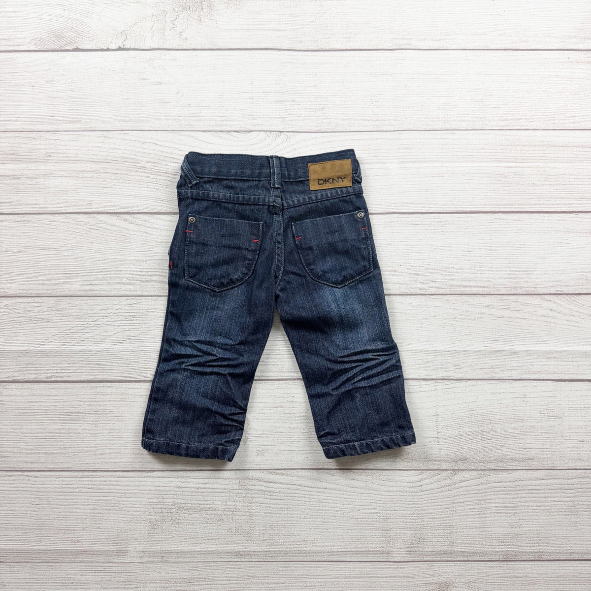 DKNY Toddler Boys Dark Wash Denim Jeans Classic Fit Durable 9-12 Months