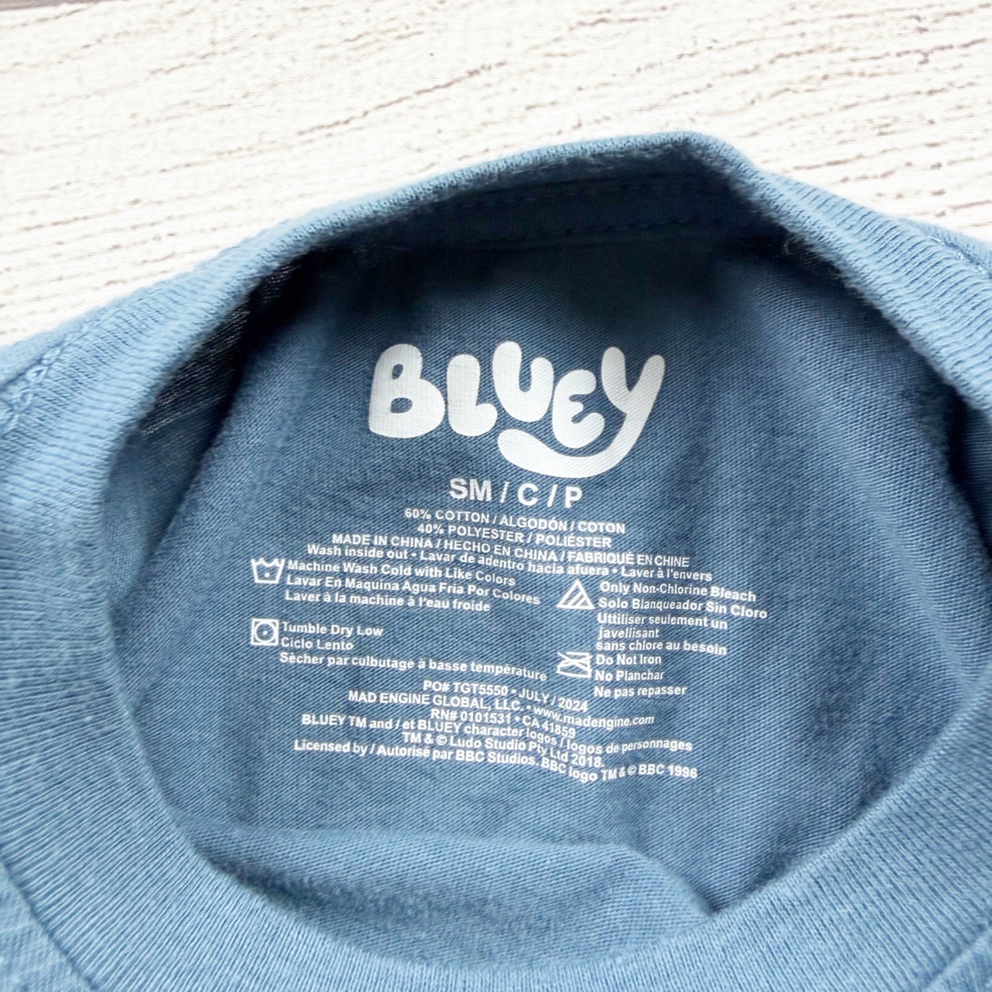 Bluey Bingo & Bandit Character Graphic Tee Unisex Small