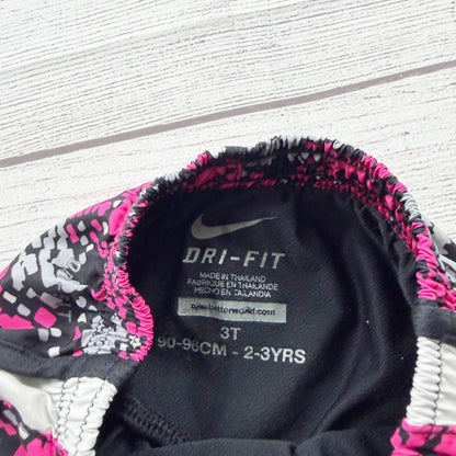Nike Girls Dri-Fit Printed Athletic Shorts 3T