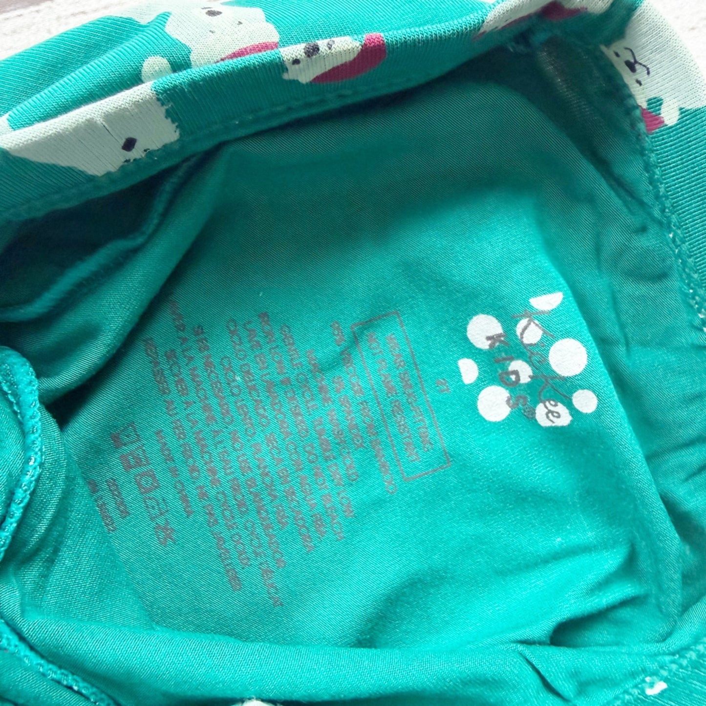 KicKee Pants Holiday Pajama Set "Wont You Guide My Sled Tonight" Reindeer NWT 2T