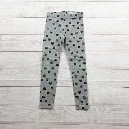 Wonder Nation Girls Gray Cat Print Leggings Casual Comfortable Wear S 6 6X