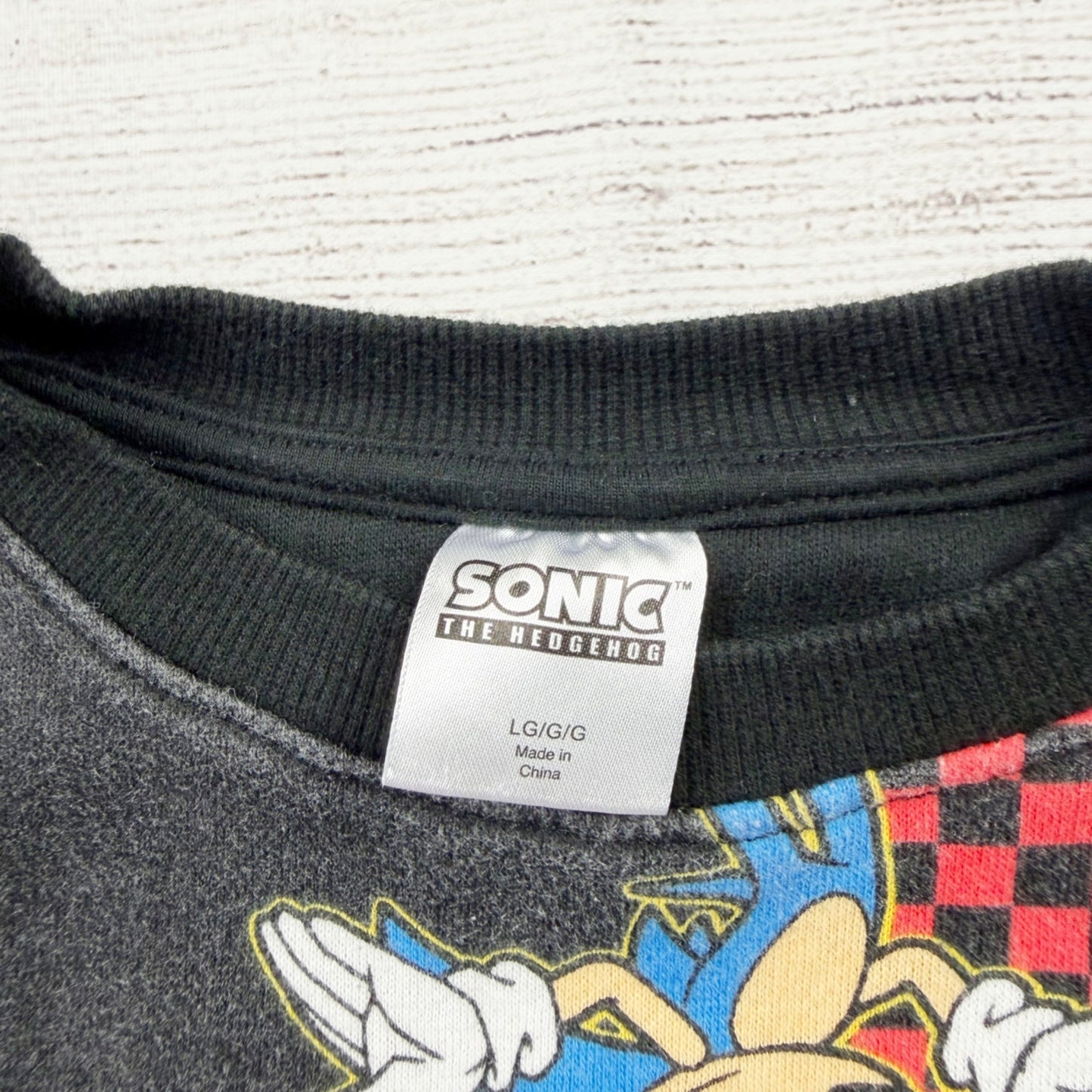 Sonic The Hedgehog Boys All-Over Print Sweatshirt Large L