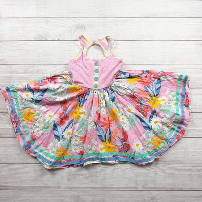 Matilda Jane Girls Sleeveless Halter Sundress Floral Multicolor 6