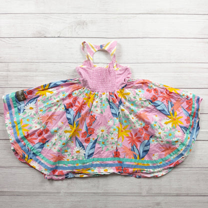 Matilda Jane Girls Sleeveless Halter Sundress Floral Multicolor 6
