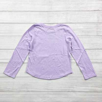 Star Wars Lavender Long Sleeve Shirt Grogu Baby Yoda Graphic NWT M 7-8