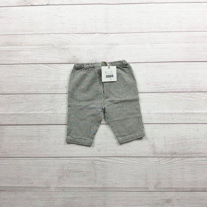 Tiny Soul Milano Baby Striped Pants Cotton Linen Blend NWT 3-6 Months