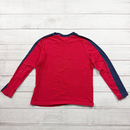 Hanna Andersson Kids Shirt Long Sleeve Graphic Tee Dog Reindeer Holiday 10