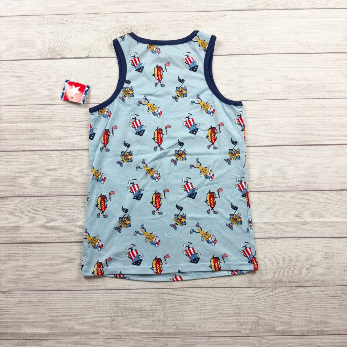 USA Themed Tank Top Kids Sleeveless Patriotic Shirt NWT L 10-12