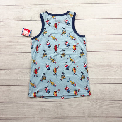 USA Themed Tank Top Kids Sleeveless Patriotic Shirt NWT L 10-12