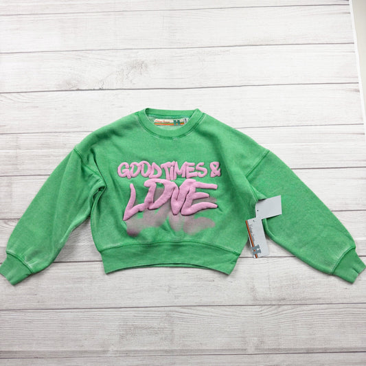 Vintage Havana Girls Sweatshirt Puff Graphic Crewneck NWT 7-8 S