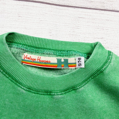 Vintage Havana Girls Sweatshirt Puff Graphic Crewneck NWT 7-8 S