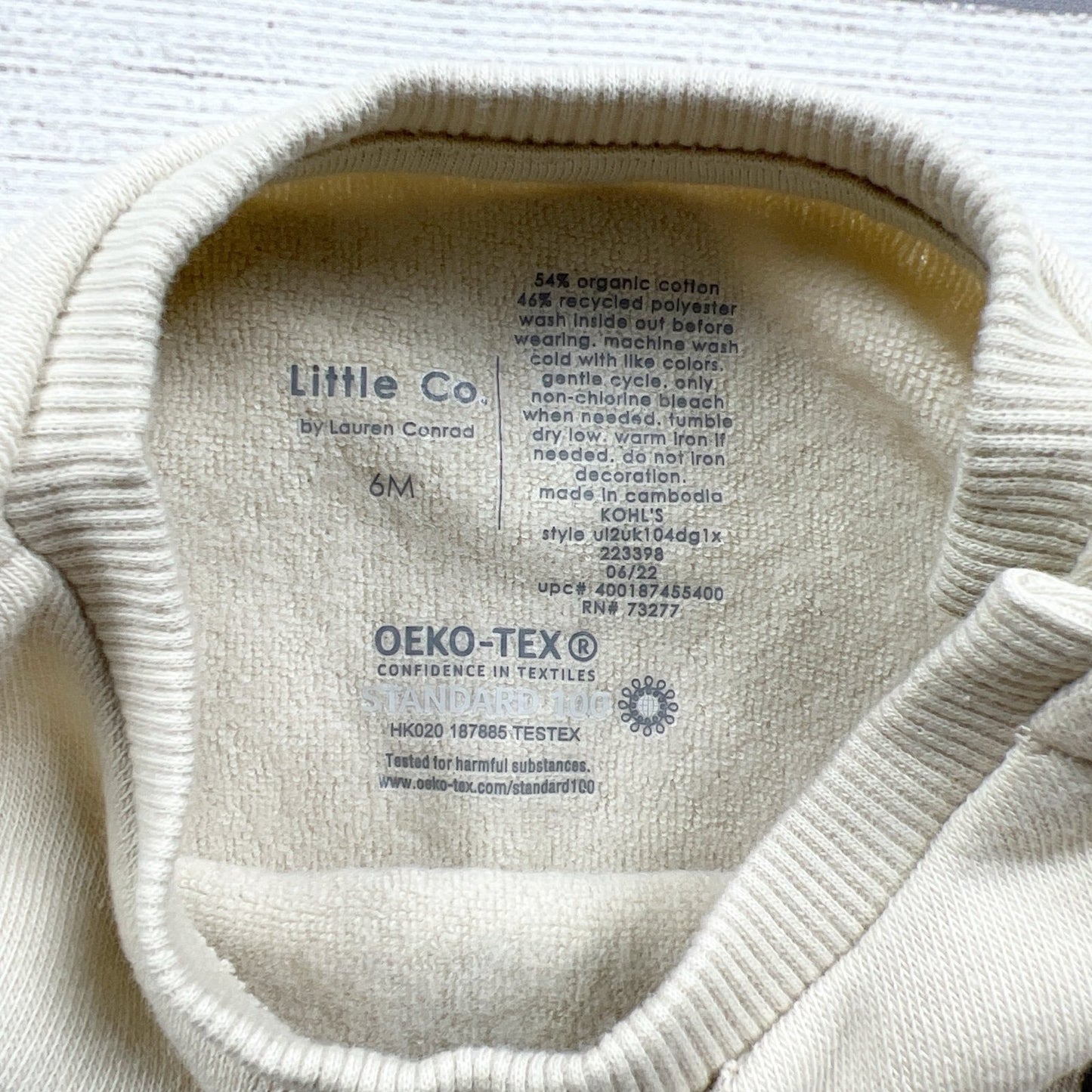 Little Co. By Lauren Conrad Baby Crewneck Sweatshirt Sled Print NWT 3-6 Months