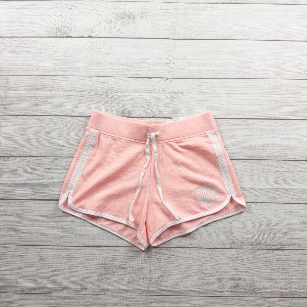 Justice Active Girls Pink Dolphin Hem Shorts Cotton Blend NWT 14-16