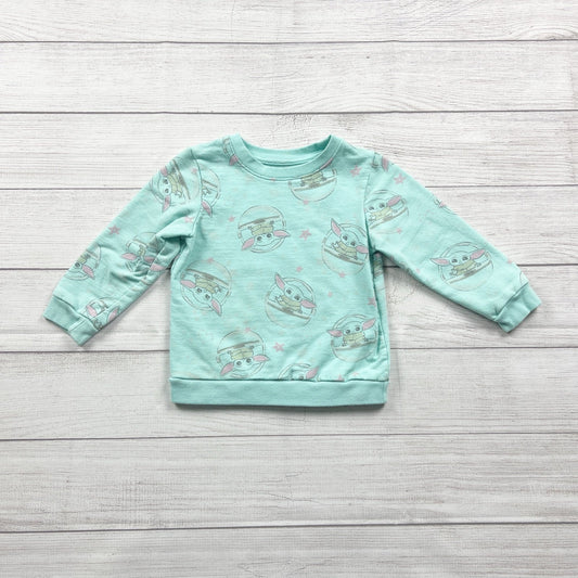 Star Wars The Mandalorian Grogu “Baby Yoda” Sweatshirt Crewneck Pullover 3T