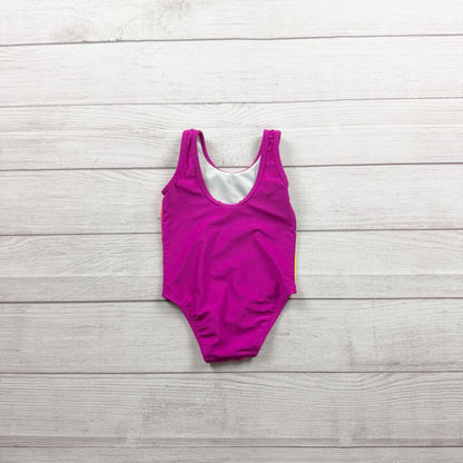 Circo Tiger Print Baby Girls Swimsuit Rainbow Pink Animal Scoop Back 12-18 Month