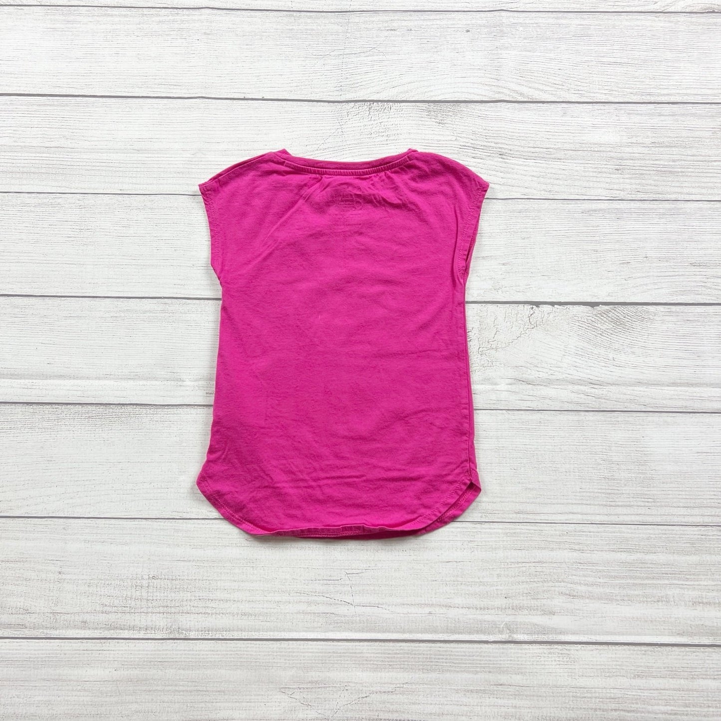 Nike Girls Athletic Cut Graphic Tee Pink Blue Short Sleeve XS 4