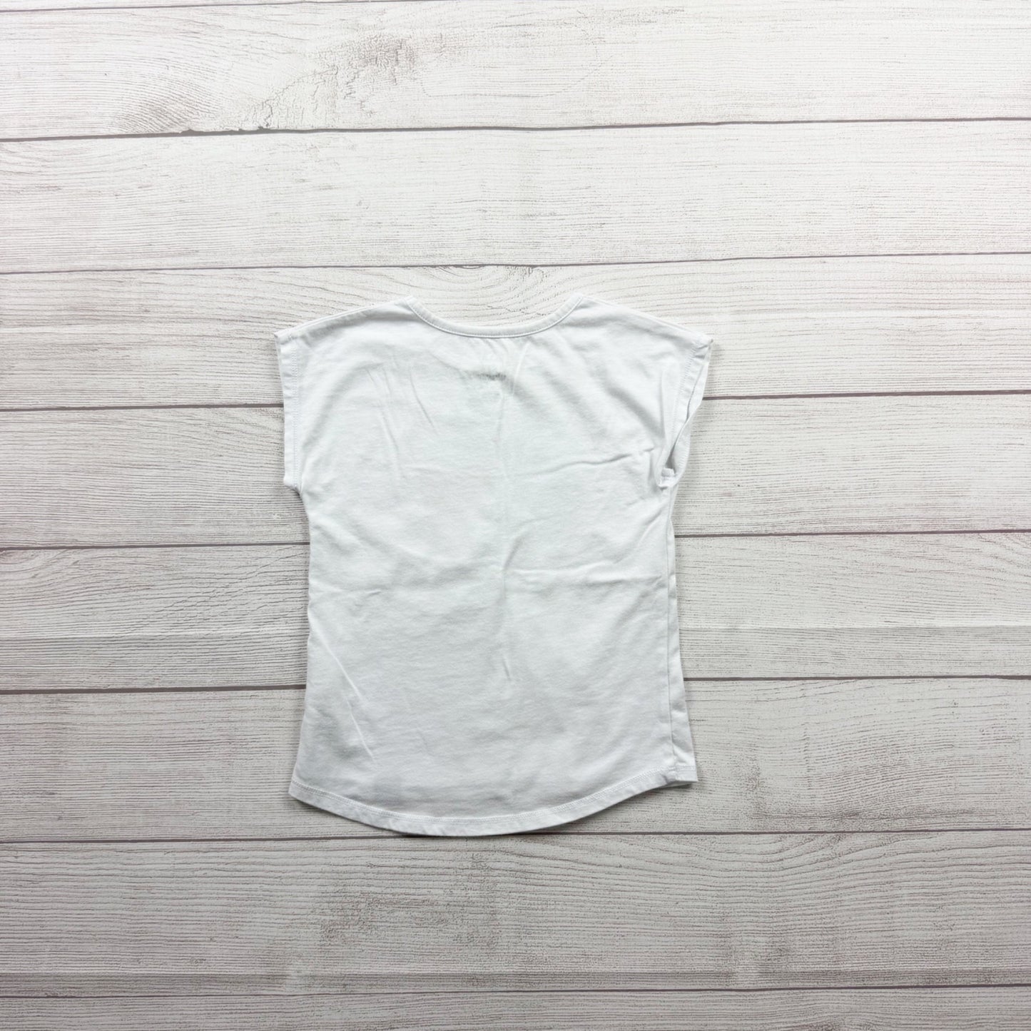Adidas Graphic Heart Peace We Are Sport White Tee Girls Kids 3T