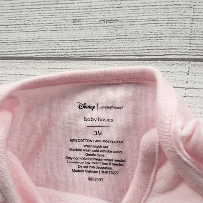 Disney Jumping Beans Baby Thumper Bunny Pink Long Sleeve Bodysuit 0-3 Months